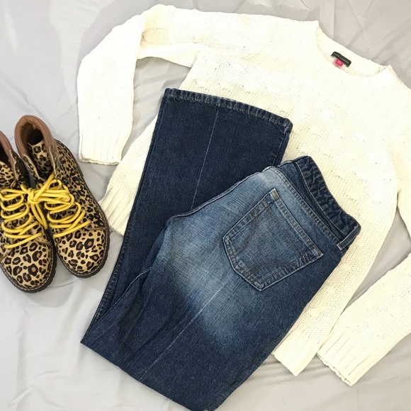 Aeropostale 100% Cotton Denim Boot Cut Sz 7/8 - Picture 1 of 9